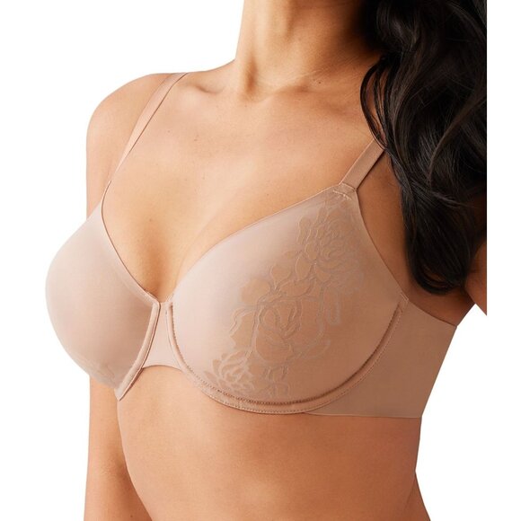 🆕WACOAL Confidence Boost Lift Unpadded Underwire Bra 36DD Beige Nude #855380 - Picture 2 of 7